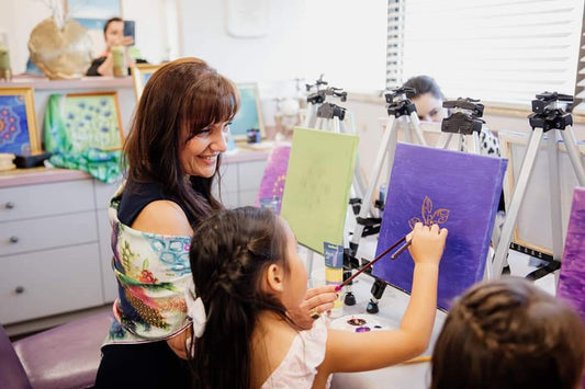 Art Party Social Painting Birthday Celebration at Art Style Academy With Alesia Chaika